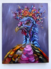 Load image into Gallery viewer, "Spirit of Gratitude" Turkey Art Original Oil Painting 11" x 14"
