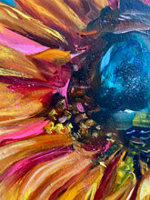 Load image into Gallery viewer, Bright Aura Sunflower Art Original Oil Painting Large 16” x 20”
