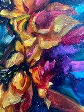 Load image into Gallery viewer, Bright Aura Sunflower Art Original Oil Painting Large 16” x 20”

