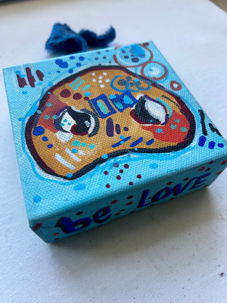 True Blue Snout - Whimsical Pig Snout Art 4