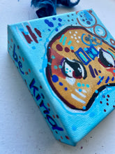 Load image into Gallery viewer, True Blue Snout - Whimsical Pig Snout Art 4" x 4"
