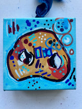 Load image into Gallery viewer, True Blue Snout - Whimsical Pig Snout Art 4" x 4"
