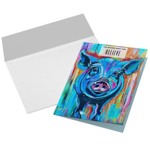 Load image into Gallery viewer, January Pig of Hope - You Become What you Believe Cards - sets of 10 and 30
