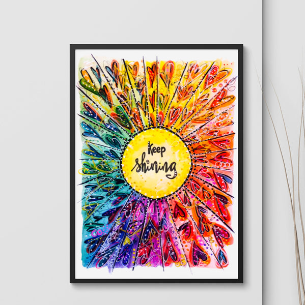 Keep Shining Glossy ART Print - PRINT STOCK SALE