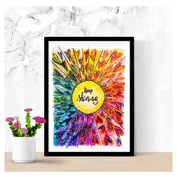 Keep Shining Glossy ART Print - PRINT STOCK SALE