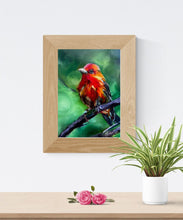 Load image into Gallery viewer, Keep Your Flame Bird Art PAPER Giclee PRINT Multiple Sizes
