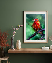 Load image into Gallery viewer, Keep Your Flame Bird Art PAPER Giclee PRINT Multiple Sizes
