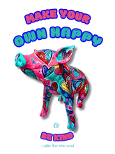 Load image into Gallery viewer, Make Your Own Happy PIG Sticker

