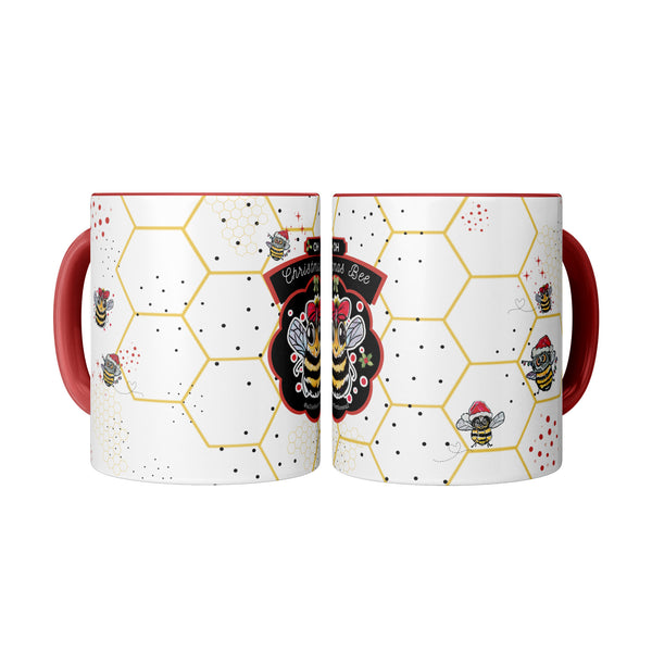 Oh Christmas Bee Red Mug