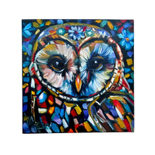 Load image into Gallery viewer, Mosaic Animals Otter and Owl Giclee Paper Print - Choose you animal and size Allison Luci Art
