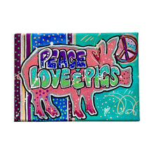 Load image into Gallery viewer, Summer Collection Peace Love &amp; Pigs 5x7 Original Painting
