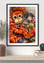 Load image into Gallery viewer, Punch the Monkey Print from Original Oil Painting - Paper or Canva - Multiple Sizes

