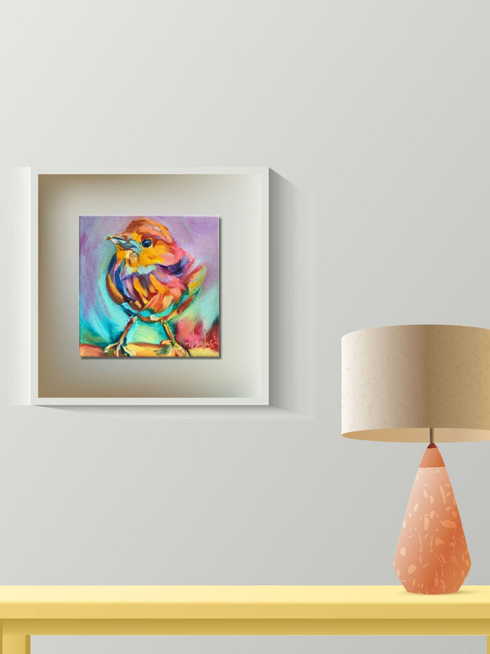 Dakota Rainbow Bird Giclee Paper Print - Allison Luci Art