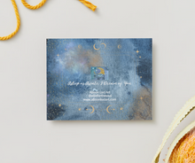 Load image into Gallery viewer, NOTE CARDS Set of 10 FREE SHIPPING (5) Pig and (5) Goat with Golden Moon - Blank Inside &quot;Asleep or Awake I Dream of You&quot; and &quot;Essence of Existence&quot;
