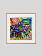 Load image into Gallery viewer, Stained Glass Butterfly Giclee Paper Print - Allison Luci Art

