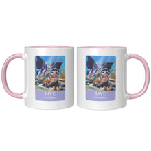 Load image into Gallery viewer, Sweet Aaron, Live for the Moment Mug, 2 Colors Blue or Pink

