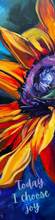 Load image into Gallery viewer, Sunflower Art Bookmark Today I Choose Joy
