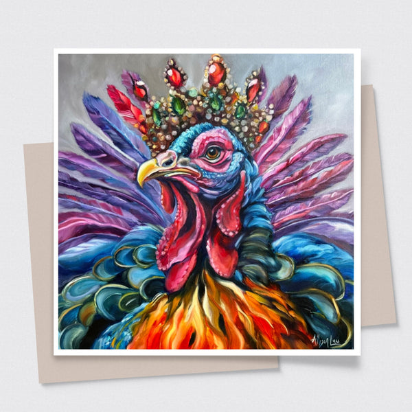 Jeweled Royal Turkey Art PAPER Giclee PRINT Unstoppable - Multiple Sizes