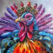 Load image into Gallery viewer, Jeweled Royal Turkey Art PAPER Giclee PRINT Unstoppable - Multiple Sizes
