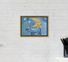 Load image into Gallery viewer, MOONS Collection Pig Art Asleep or Awake I Dream of You  CANVAS PRINT - Multiple Sizes
