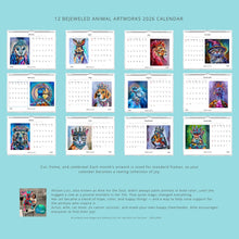 Load image into Gallery viewer, 2026 Bejeweled Animal Artworks Calendar Allison Luci
