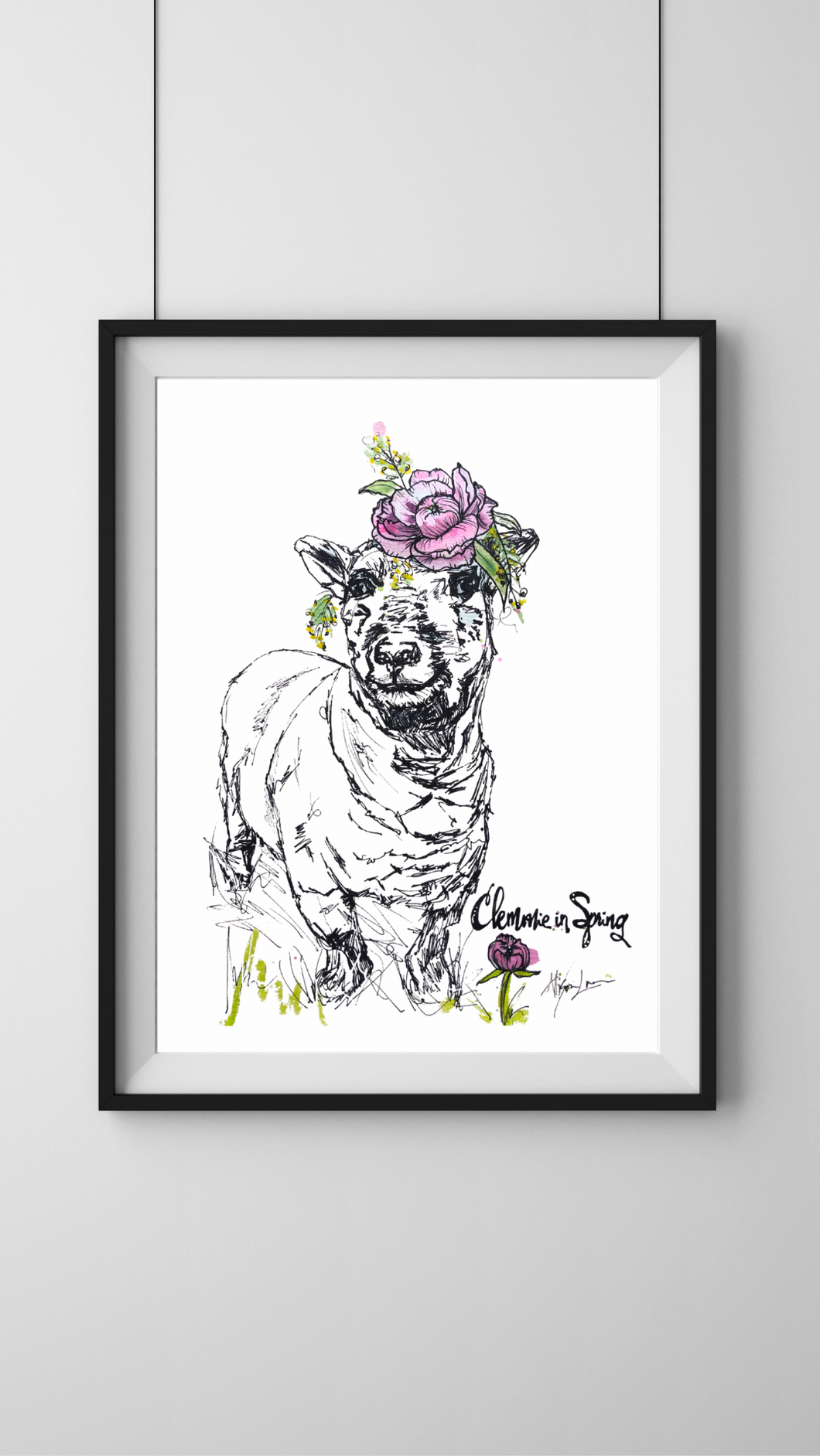 Clemmie in Spring Poster - Odd Man Inn - Allie for the Soul