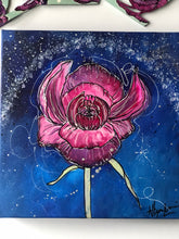 Load image into Gallery viewer, Night Bloom 10” x 10” Original Painting - SPRING BLOOM COLLECTION
