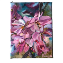 Load image into Gallery viewer, Capturing the Moment 6&quot; x 8&quot; Cherry Blossom Original Painting - SPRING BLOOM COLLECTION
