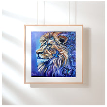 Load image into Gallery viewer, Lion and Butterflies The Magic of Nature is Within all of Us Gicleé Fine Art Paper Print - Multiple Sizes Allison Luci Art
