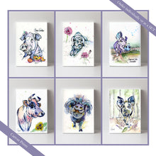 Load image into Gallery viewer, Canvas Prints, Individual or Set of 6 Sanctuary Babes from Odd Man Inn Animal Refuge
