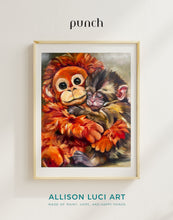 Load image into Gallery viewer, Punch the Monkey Print from Original Oil Painting - Paper or Canva - Multiple Sizes
