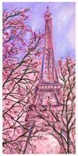 Load image into Gallery viewer, eiffel-tower-art-pink-purple-painting-allison-luci-allie-for-the-soul-france-Paris
