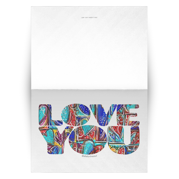 LOVE YOU Greeting Cards - Set of 10, 30, 50