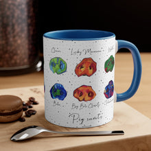 Load image into Gallery viewer, Pig Snouts with Names Accent Coffee Mug, 11oz
