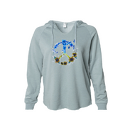Peace for Ukraine Soft Women's Hoodie - Sage Green