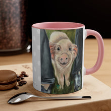 Load image into Gallery viewer, Baby Piglet Accent Coffee Mug, 11oz - 2 Colors
