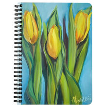 Load image into Gallery viewer, Never Too Late to Bloom Tulip Journal/Spiral Notebook
