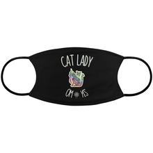 Load image into Gallery viewer, Cat Lady OM Yes! Spiritual Cat Mom Face Mask with a Little Namaste
