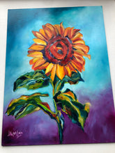 Load image into Gallery viewer, Bold bright colorful Whimsical Sunflower Paintings Art  Allison Luci Allie for the Soul
