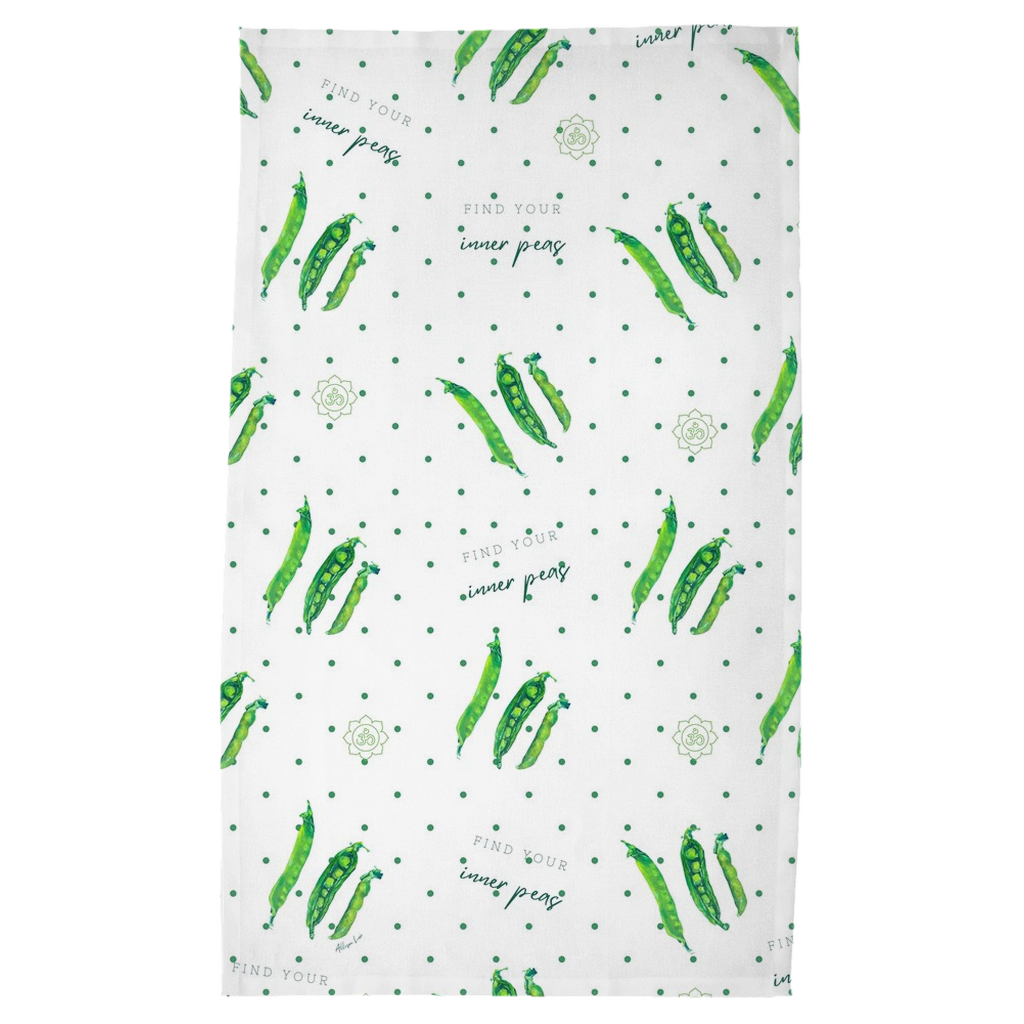 Find your Inner Peas Kitchen Tea Towel