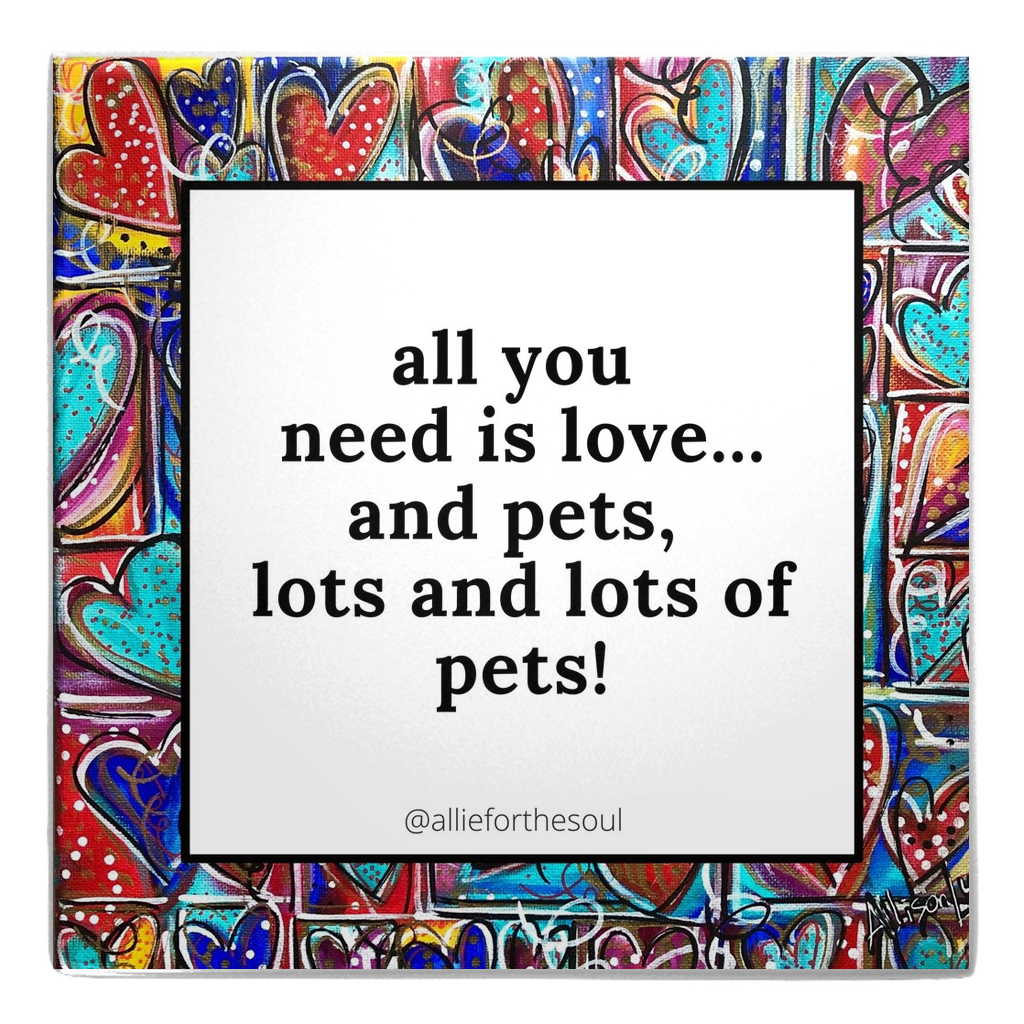set of 2 magnets allie for the soul heart art rainbow dog mom dog lovers animal lovers