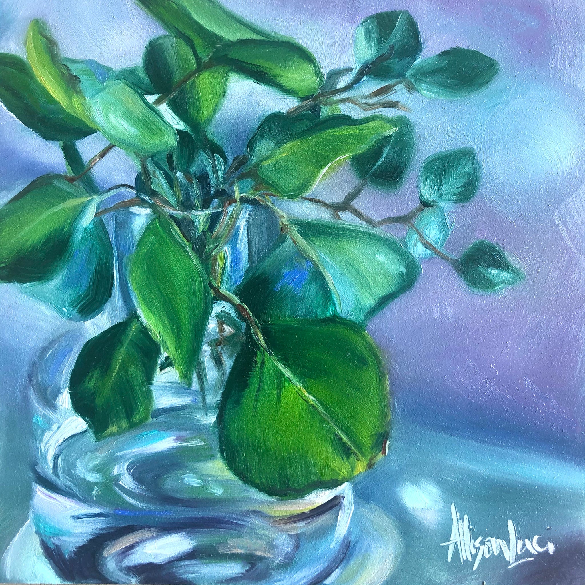 money plant painting Botanical Pilea Money Plant Gallery Wrapped Canvas Bohemian Green Leaf Affordable Art Print Allison Luci Artist – Allie for the Soul
