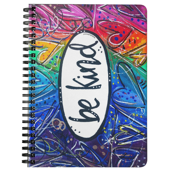Be Kind Notebook Journal Black