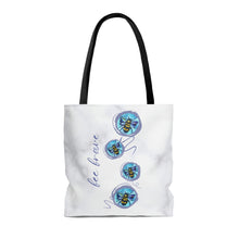 Load image into Gallery viewer, Bee Brave Tote Bag - Bee Mine Original Art and Design
