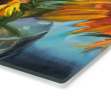 Load image into Gallery viewer, Sunflower Glass Cutting Board

