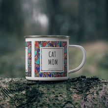 Load image into Gallery viewer, Cat Mom Enamel Mug
