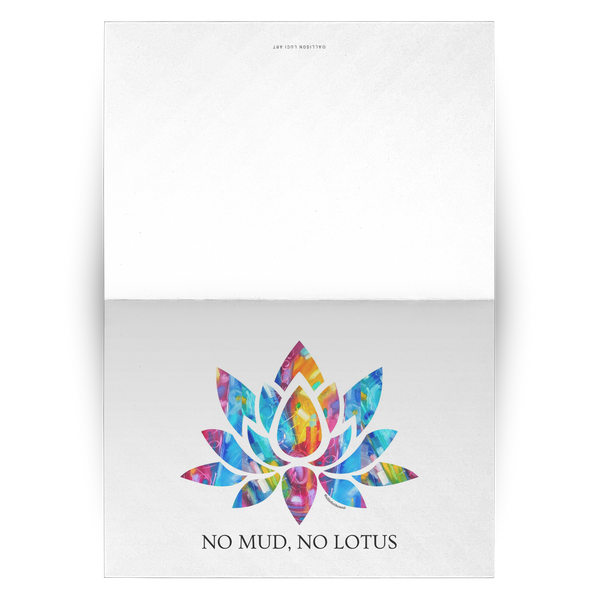 No Mud No Lotus Blank Greeting Cards Set of 10, 30, 50 with Allison Luci Original Art