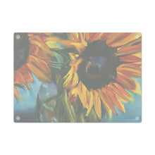 Load image into Gallery viewer, Sunflower Glass Cutting Board
