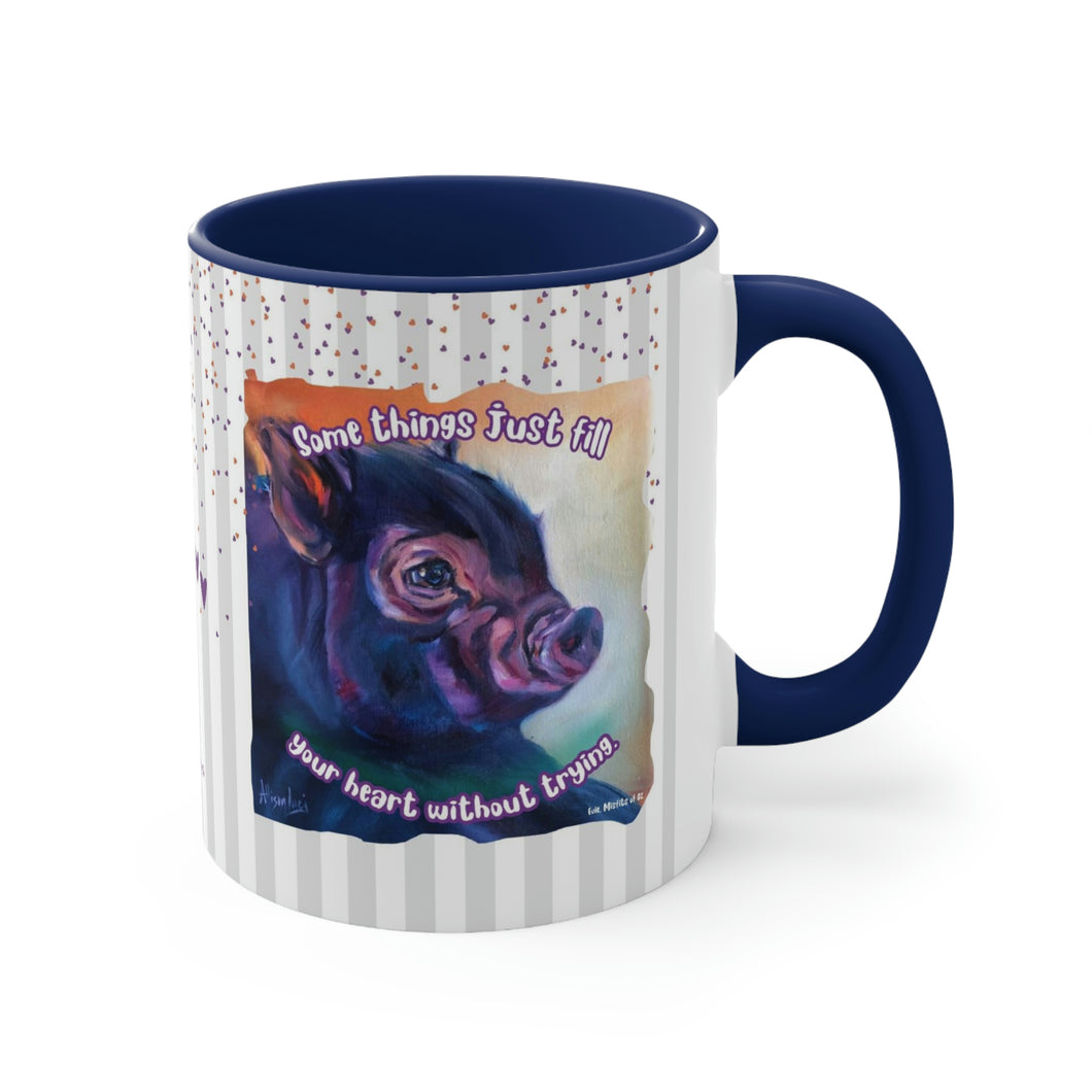 Evie - Misfits Of Oz Accent Coffee Mug, 11oz - Some Things Just Fill Your Heart Without Trying