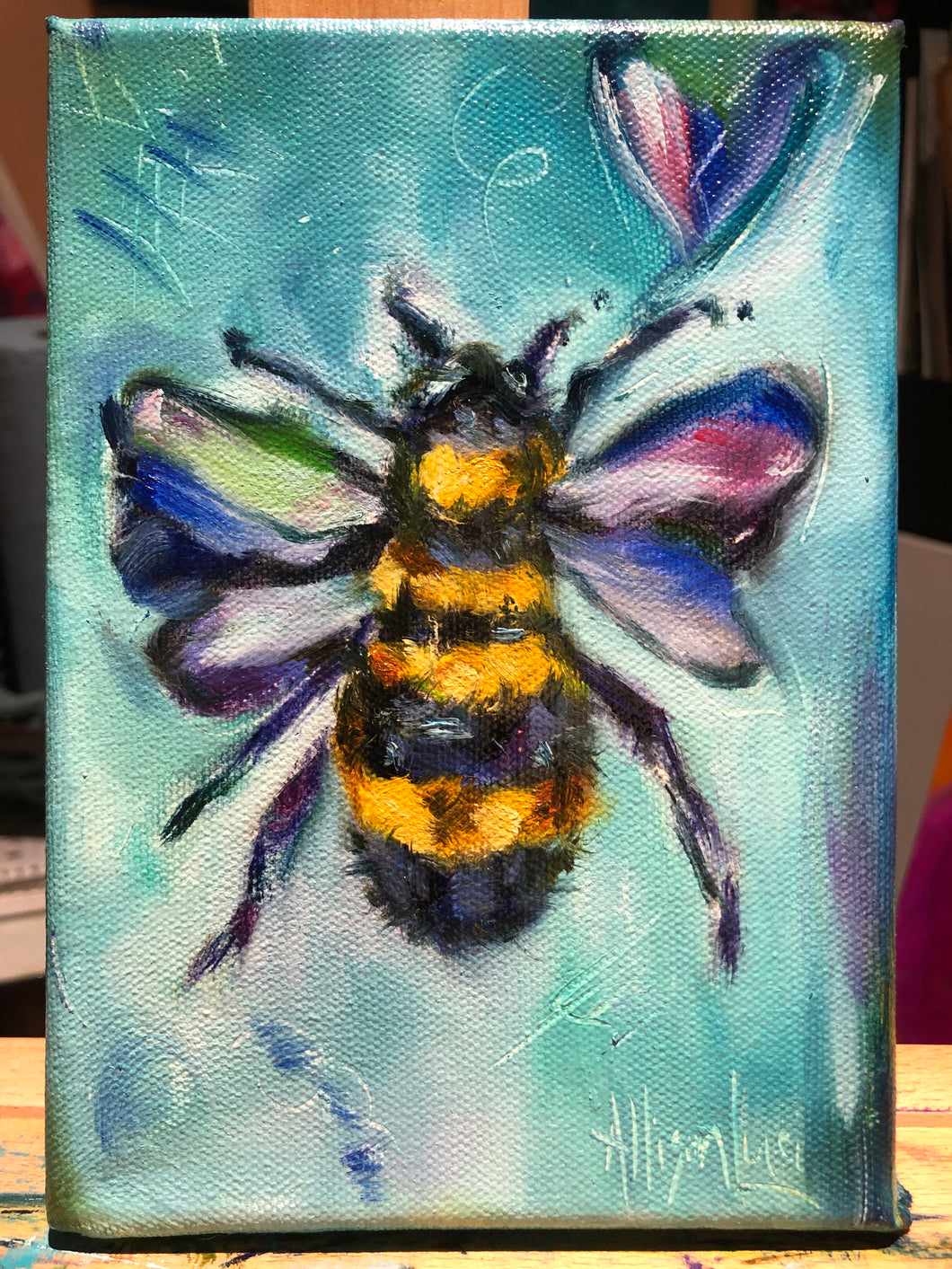 Bee Mine Humble and Kind Original Oil Painting 5
